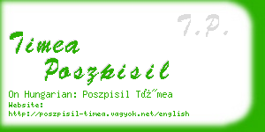 timea poszpisil business card